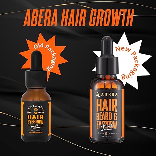 Miniatura 7 de Abera Suero para el crecimiento del cabello para la pérdida del cabello, tratamiento natural para el crecimiento del cabello y la barba con biotina