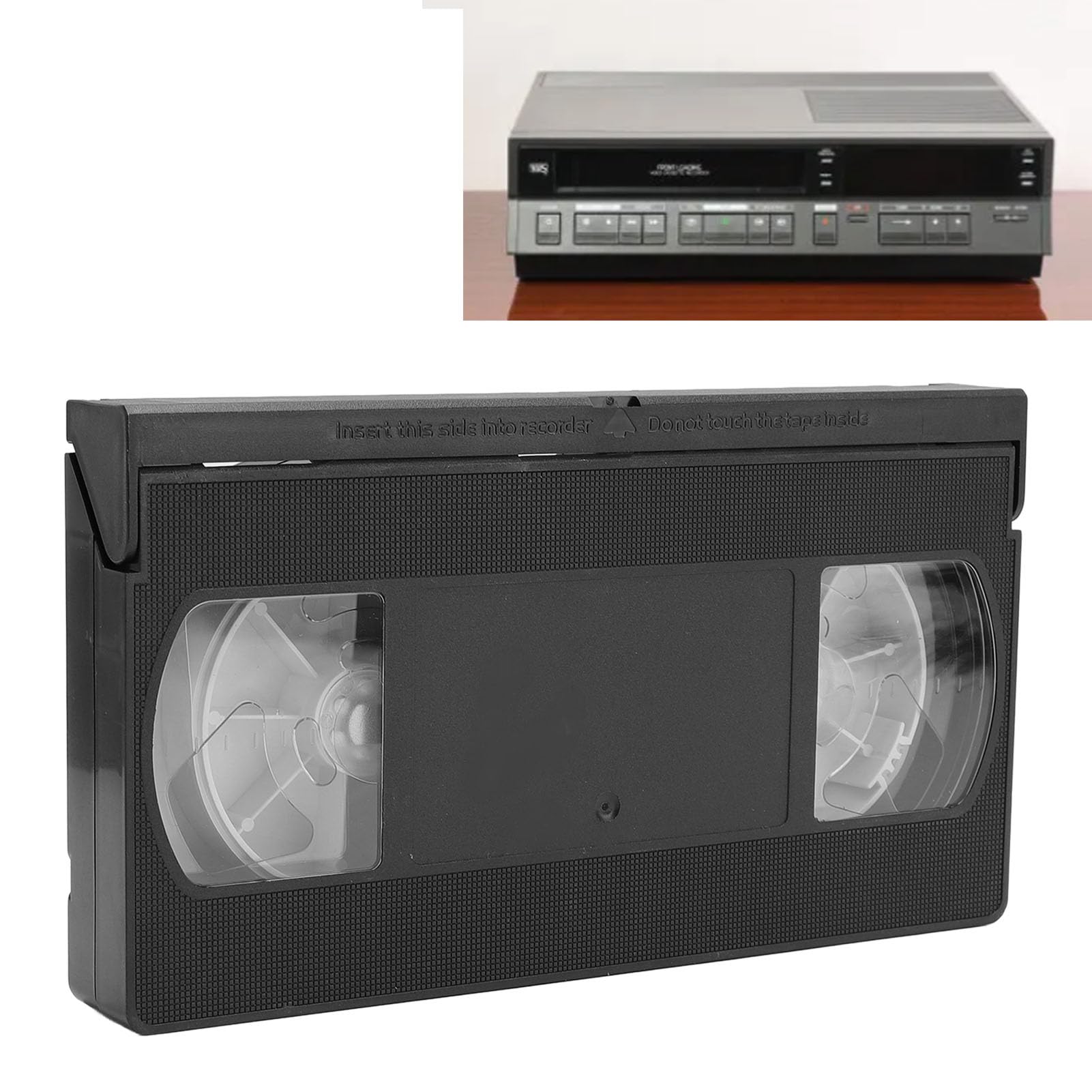 Nettoyeur de têtes VHS VCR, Kit de Nettoyage des têtes vidéo pour Les lecteurs VHS VCR, Nettoyeur de têtes vidéo réutilisable, Technologie sèche, Aucun Liquide nécessaire