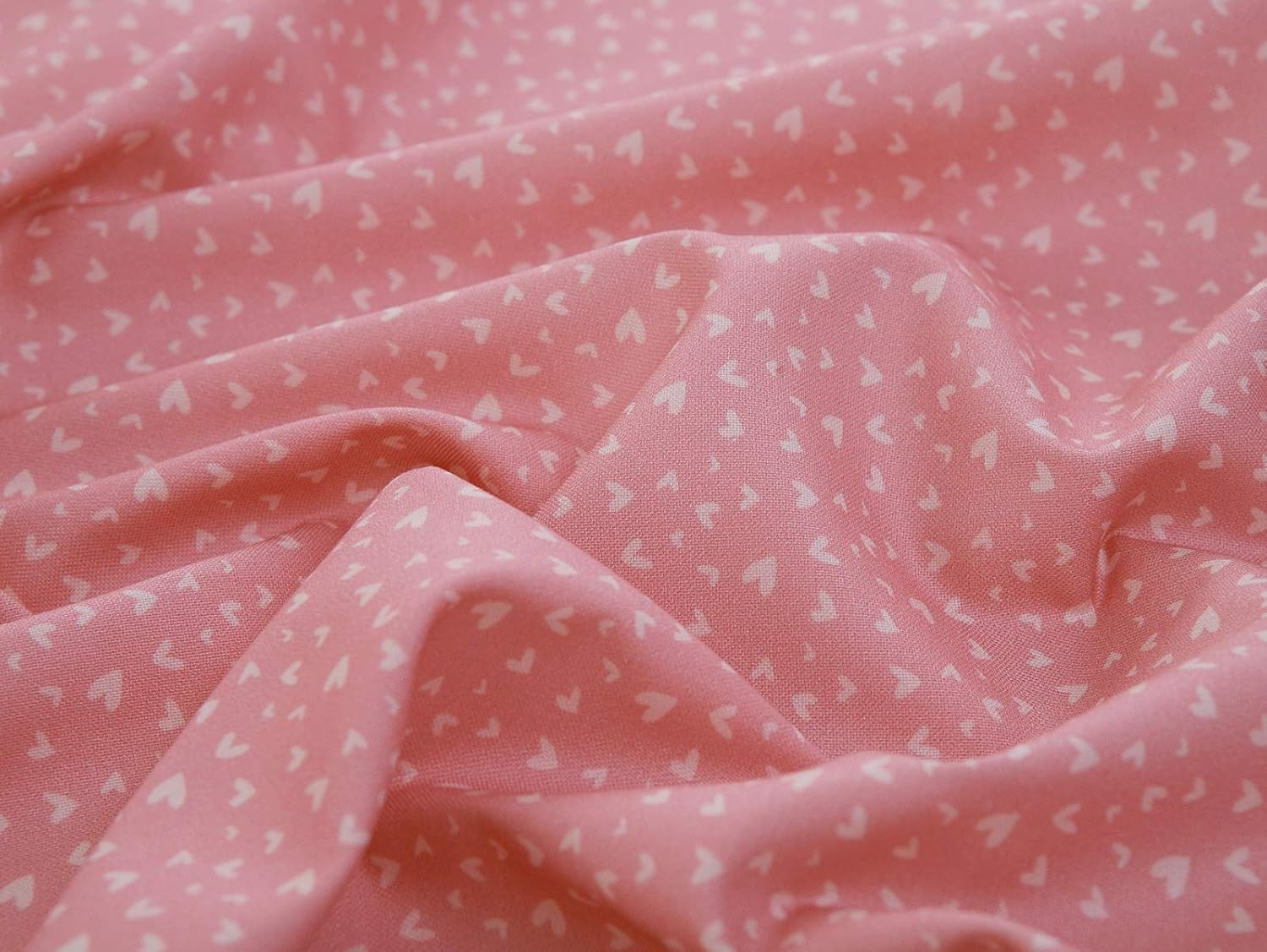 COTTONVILL Collection Bloom 20COUNT Cotton Print Quilting Fabric (1yd 3pc, E-Heart RAIN)