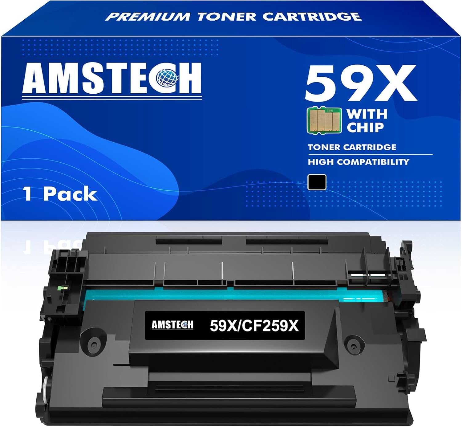 With Chip 59X CF259X 59A CF259A Toner Cartridge Replacement for HP