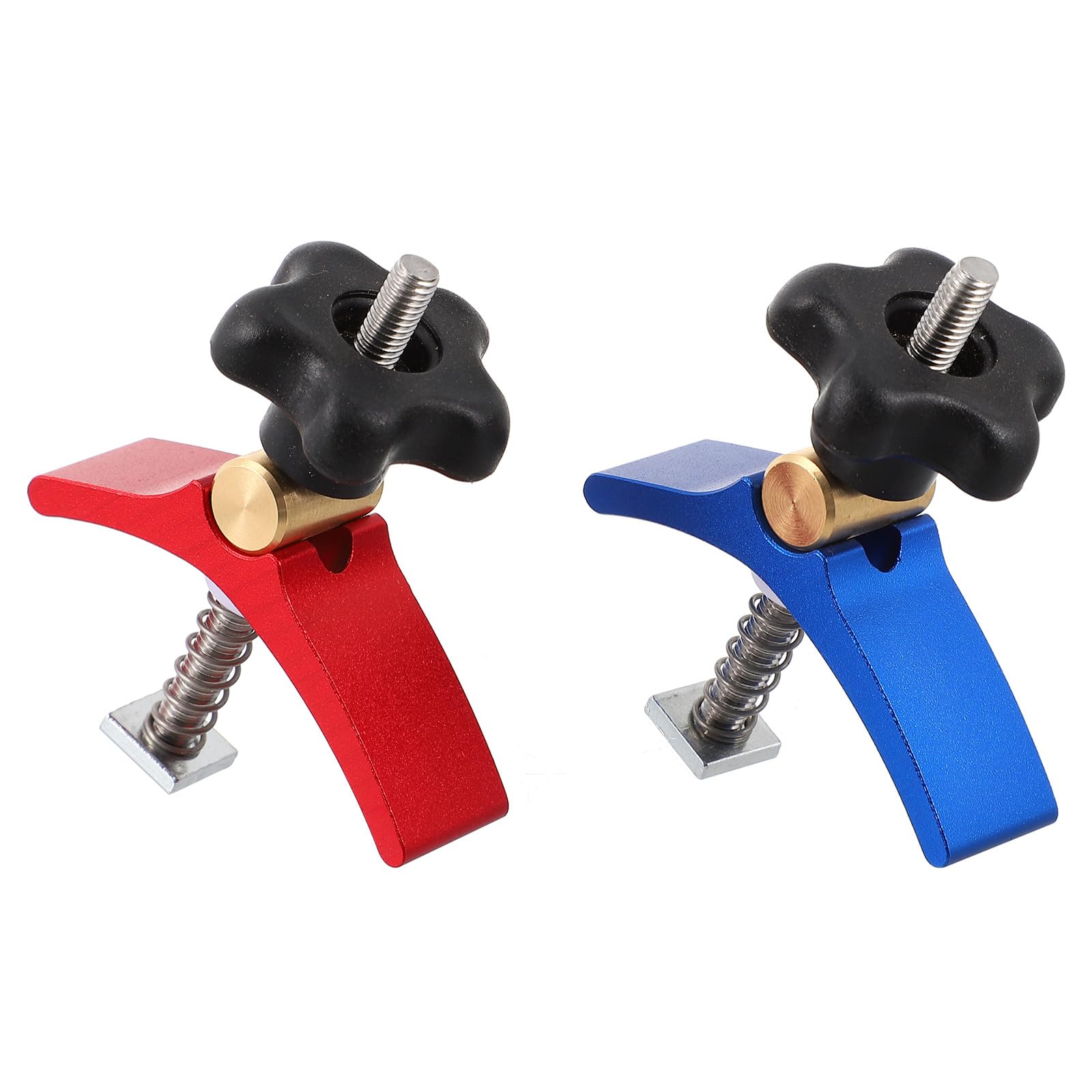 Tofficu Pinces à Rainure en T Fixation Solide et Montage Précis en Alliage D'aluminium Lot de 2 pour Travail du Bois Outil pour Menuiserie et Atelier