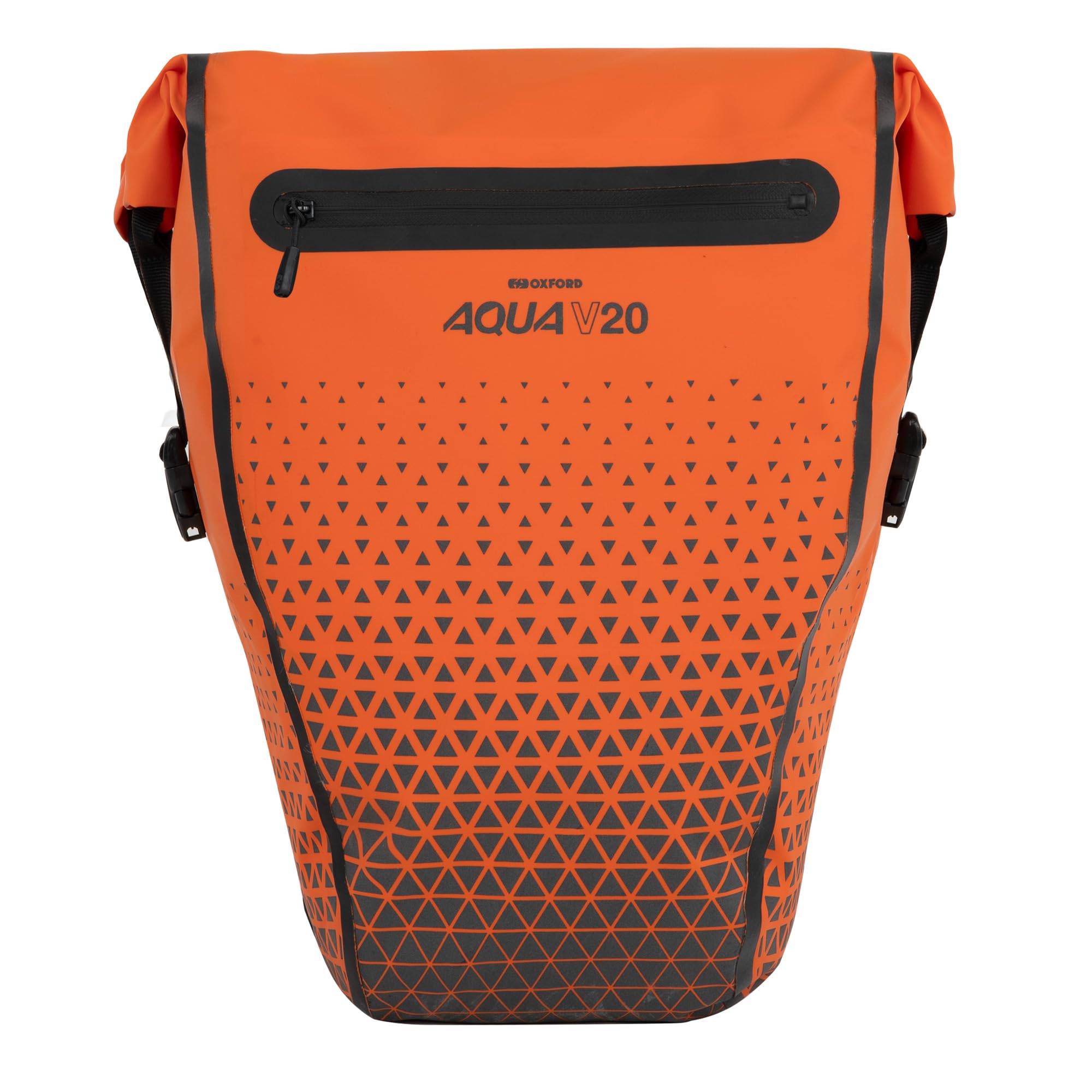 Oxford Aqua V 20 Single Quick Release Pannier Bag OL1112 | Waterproof Rear Seat Trunk Bag for Cycling Bicycling Traveling Riding Bicycle Luggage, Orange