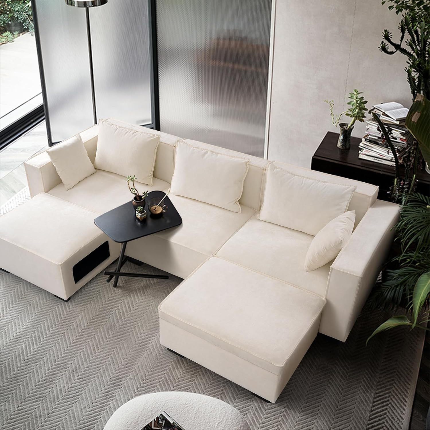 Harkawon 108.7“ Modular Sectional Sofa U Shaped Sectional