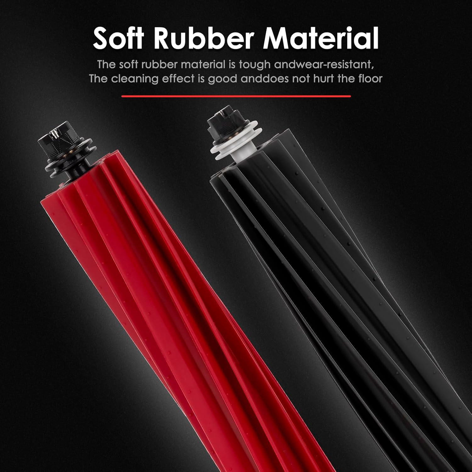 (4 Pack) Q5 Pro+ Roller Brushes Compatible with Roborock S8 Pro Ultra/ Q5 Pro/ Q5 Pro+/ Q8 Max/ Q8 Max+/ Q5 Max+ Q5 DuoRoller+, Dual Roller Brushes Rubber Brush Replacement Parts