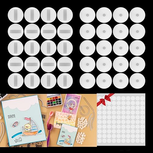 Miniatura 13 de BAOFALI Juego de 30 piezas de mini acción tambaleantes, resortes autoadhesivos, pequeños movers de wobblers para hacer tarjetas, manualidades