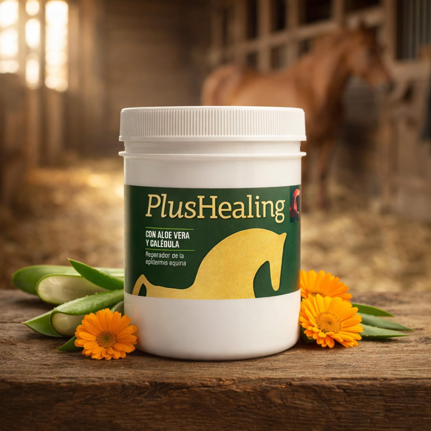 LABORATORIOS PINO Plushealing Producto para Higiene y Cuidado Cutáneo en Caballos – Ayuda a la Cicatrización de Rozaduras y Abrasiones – Uso Externo – Envase 500 ml