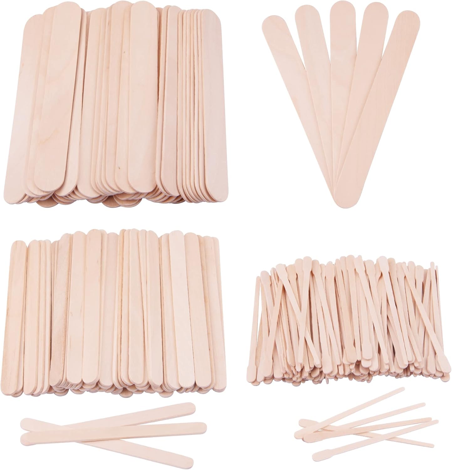BQTQ 260 Pieces Wooden Wax Sticks Wax Spatulas Wax Applicator Sticks