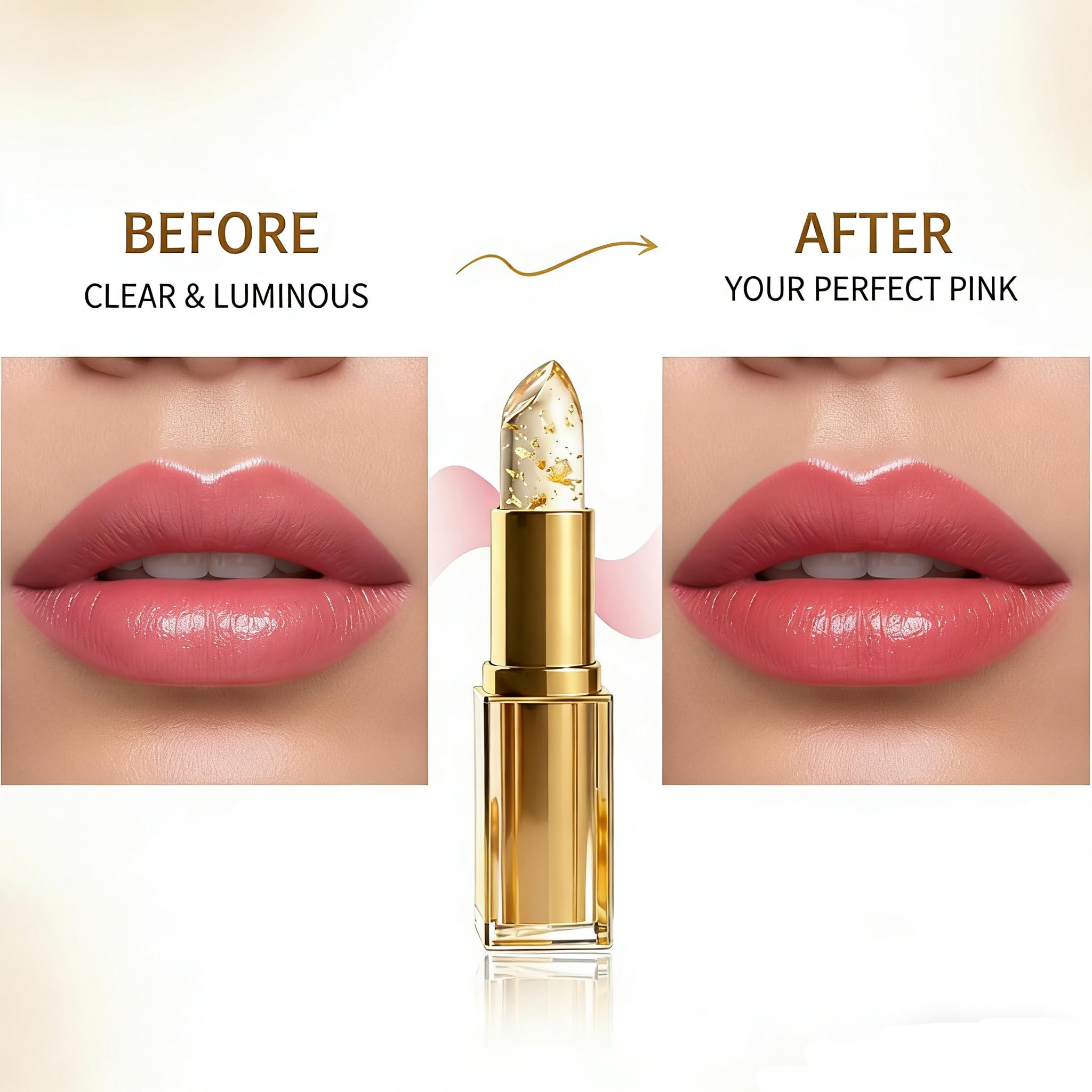 Lipstick, PH Adjusting Lipstick for Mature Women, Transferproof Clear Lip Gloss, Long-Lasting 8+ Hours Hydration Lip-stick Without Stripping, Suitable for All Skin Tones (1PC) - 2