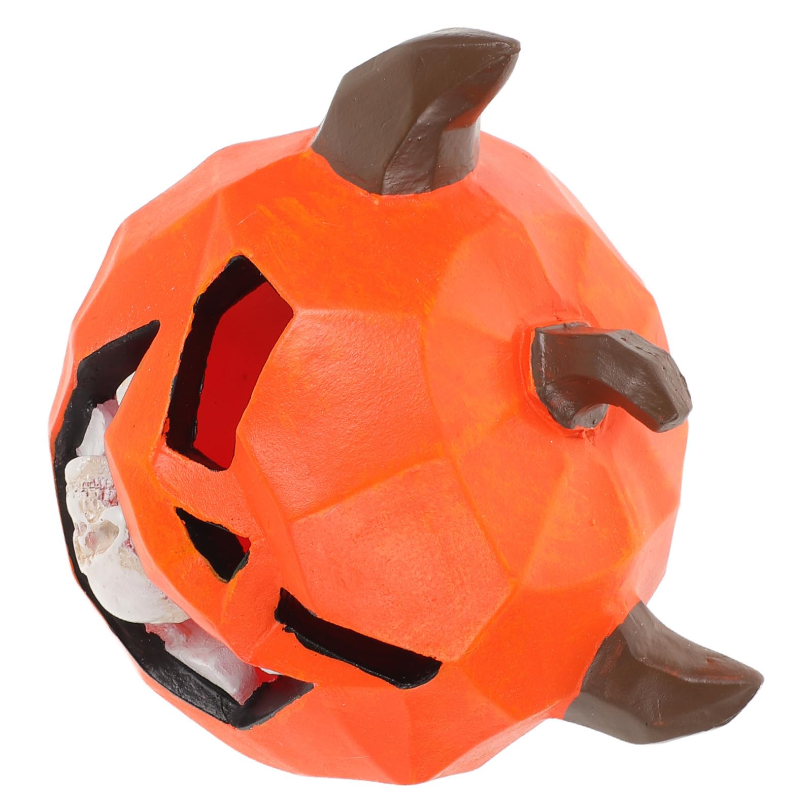 Figura de calabaza calavera gótica de resina para decoración de Halloween