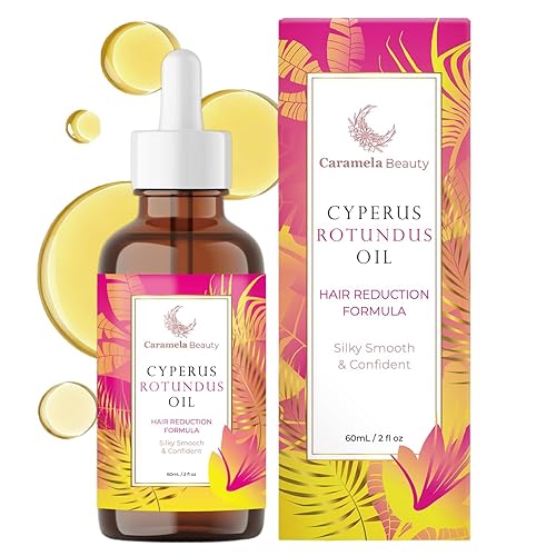 Caramela Beauty Cyperus Rotundus - Aceite Cyperus Rotundus de 2.1 fl oz (2.0 fl oz) de aceite natural Cyperus Rotundus para depilación, hidratante