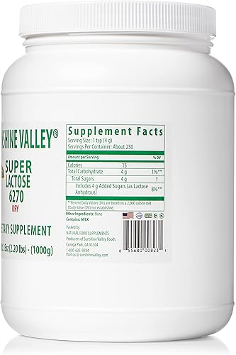 Miniatura 7 de Sunshine Valley Super Lactosa Polvo Seco (Free Flow Verter)