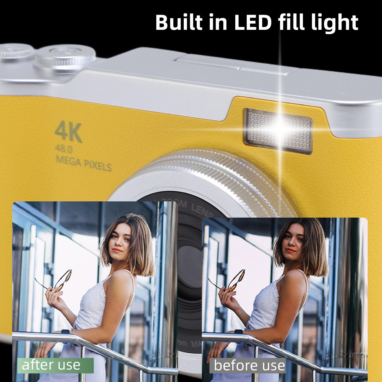 Amazon.com: Compact Digital Camera 4K 48MP 18x Zoom Auto Focus 2.4