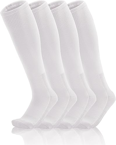 QBK 2 pares de calcetines de béisbol y sóftbol para niños pequeños a jóvenes, calcetines deportivos para niños y niñas