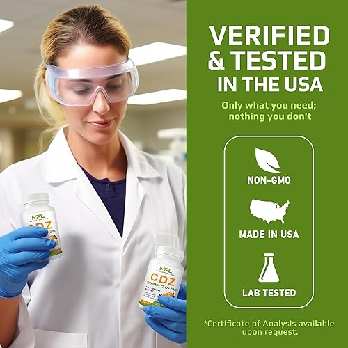 Miniatura 8 de MFL C D Z  Vitamina C, 1000 mg  Vitamina D3,  Zinc,  Sin OMG y sin gluten  Cápsulas vegetarianas  120 porciones  Apto para veganos