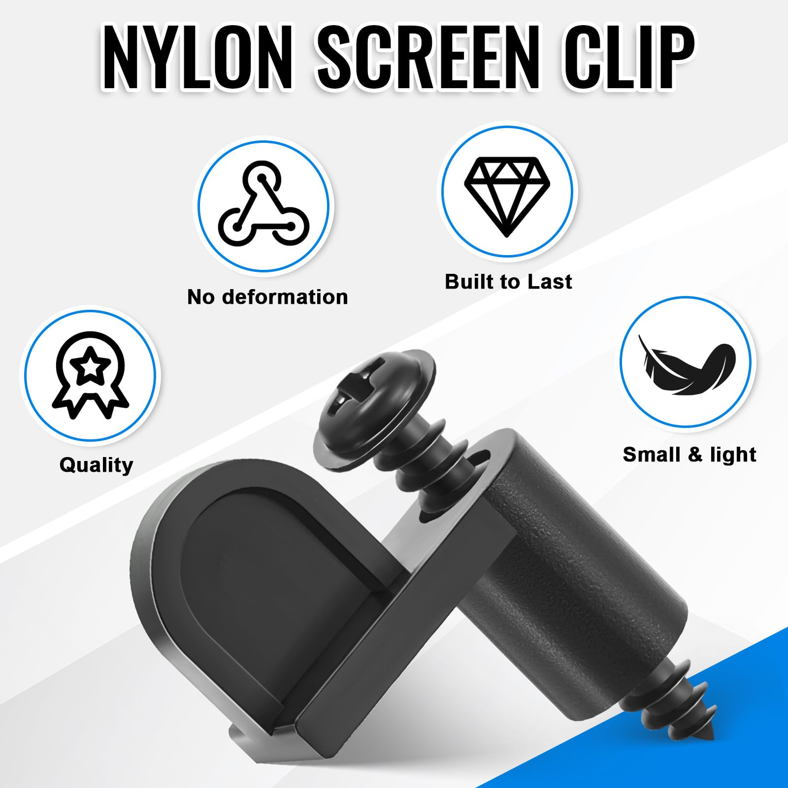 3/8 Inch Offset Nylon Clips Window Screen Clips With Screws,Window ...