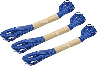 sourcing map 3 Pieces Jute String Cords DIY Garden Replacement Accessories Light Blue