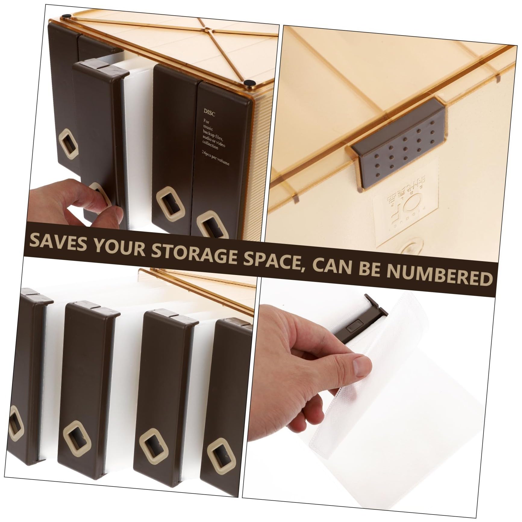 Cabilock Custodia del CD Dvd Scatole di Immagazzinaggio Titolari Librerie CD Disco Rigido Portatile Scaffale Libreria CD Borsa Porta Dvd Flight Case Album CD Organizer Case