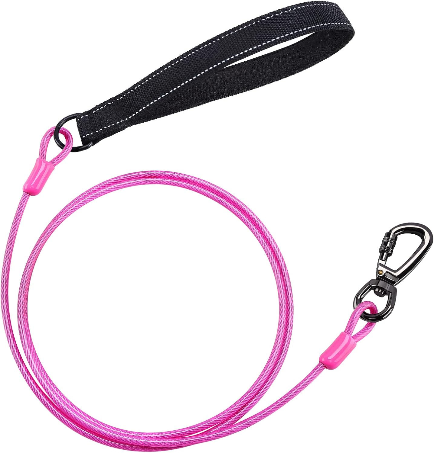 Chew Proof Dog Leash, 6ft Heavy Duty Metal Cable Lead with