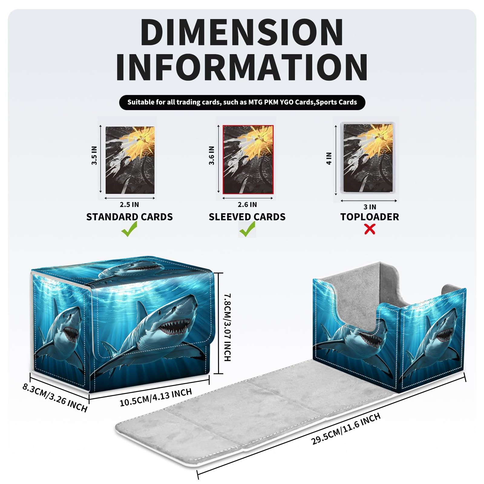 Amazon.com: WZCJDHMJ Card Deck Box for MTG Cards Fits 100+ Single