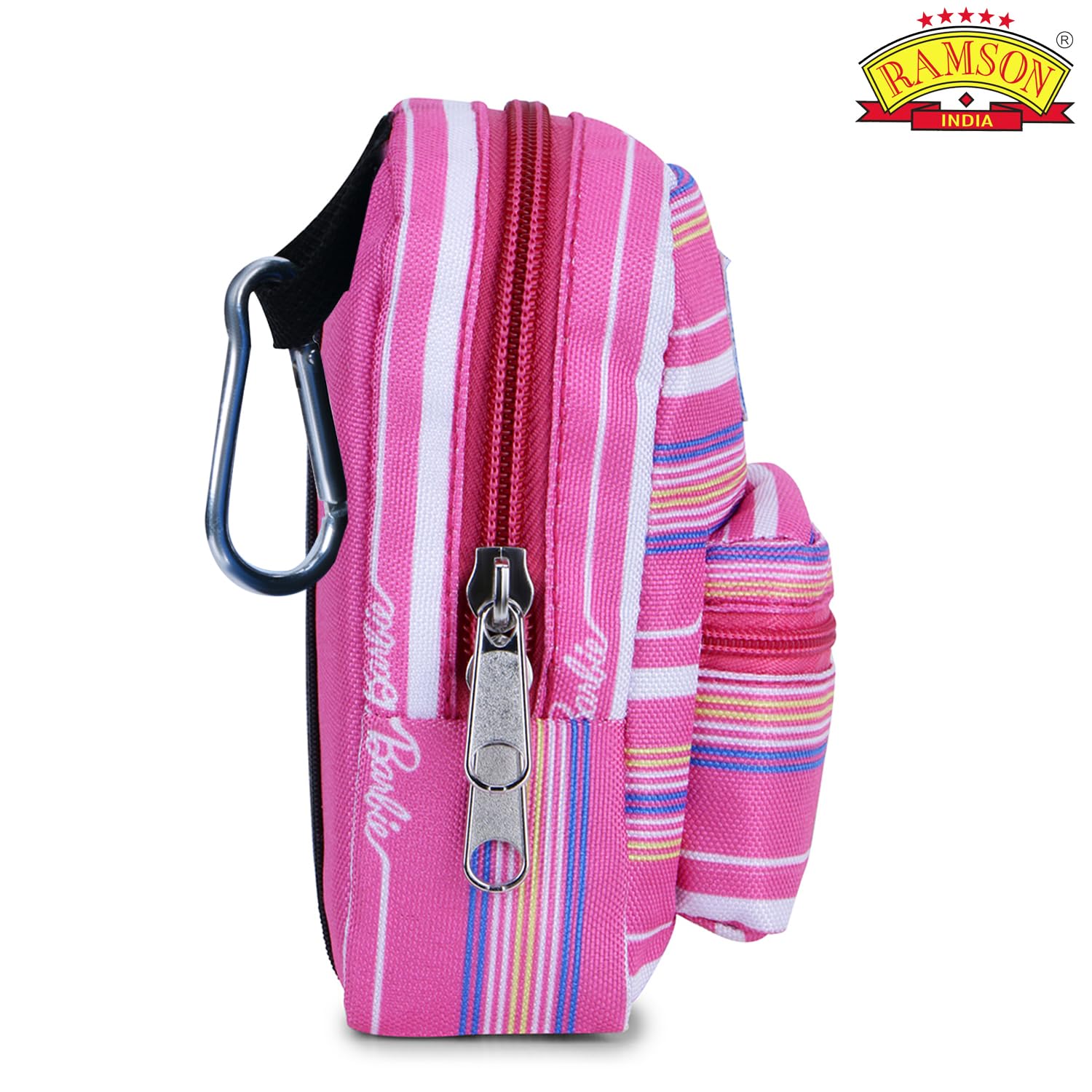 Ramson India Barbie Mini Pouch - Compact 14cm x 11.5cm x 4.5cm, Ideal for Kids' Essentials, Travel Accessories, and Small Storage 1