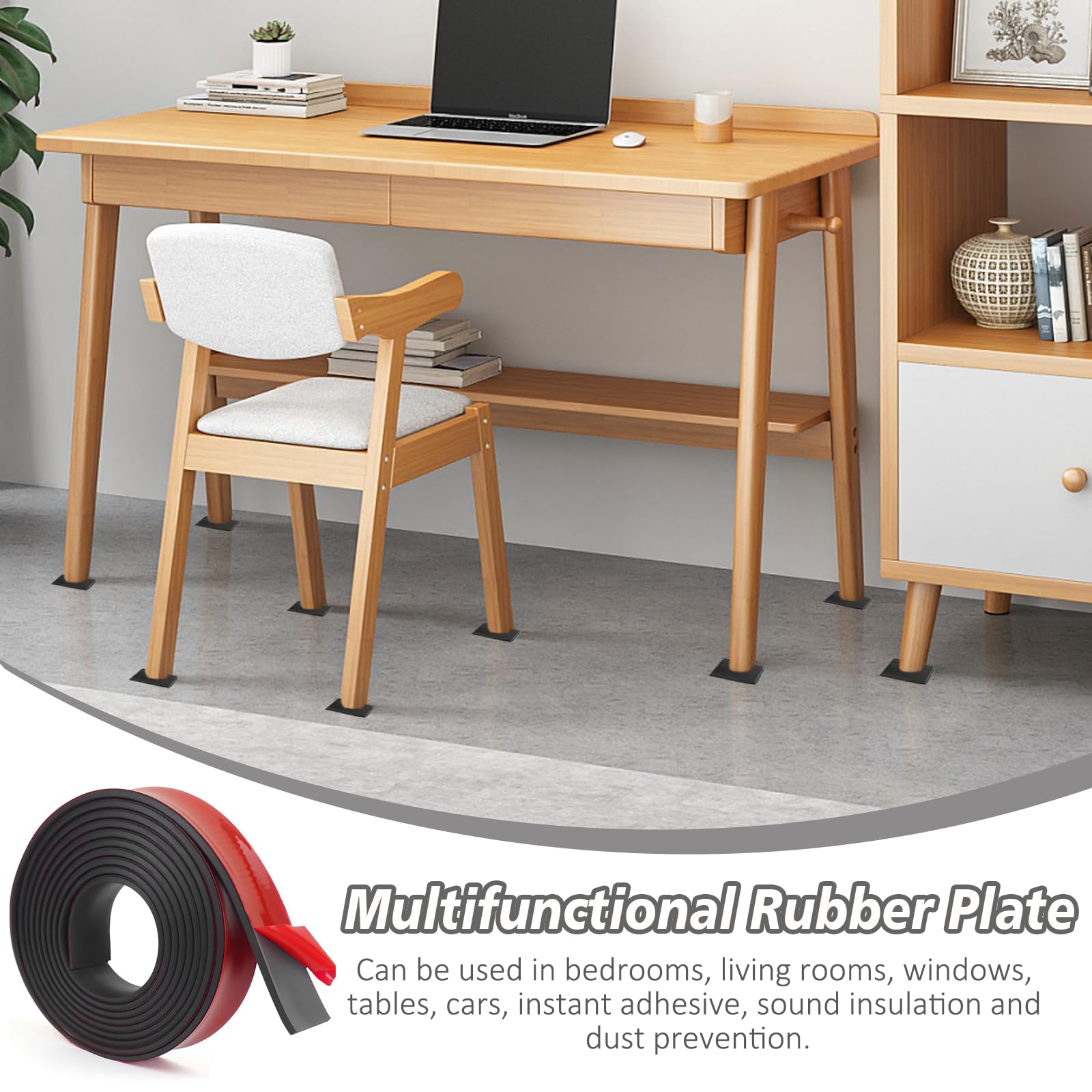 Strisce Di Gomma Autoadesive - 25mm X 3mm X 3m, Isolamento Acustico E Antiurto - Foto 3