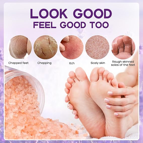 Himalayan Pink Foot Soak Salt Tea Tree Oil Foot Soak Kit