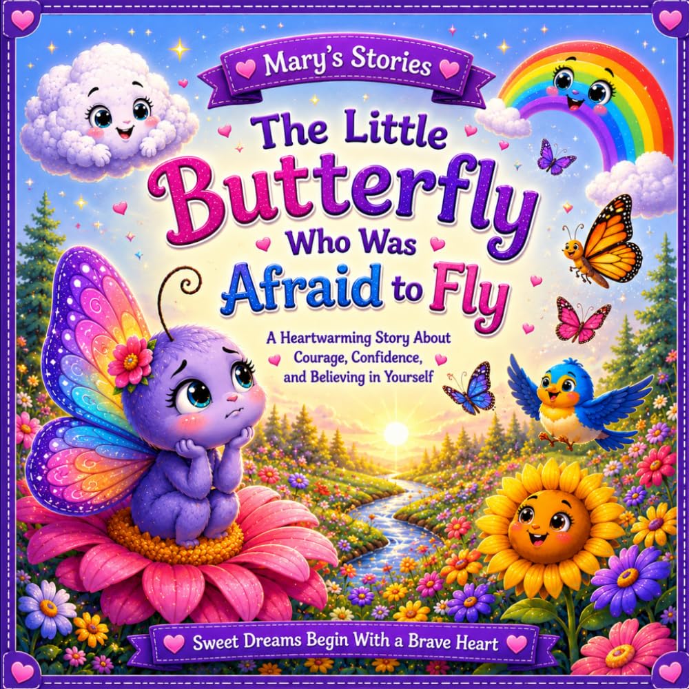 The Little Butterfly Who Was Afraid to Fly: A Heartwarming Story About Courage, Kindness, and Believing in Yourself!