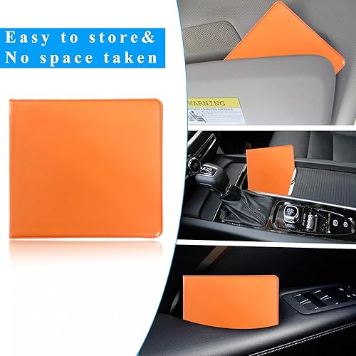Miniatura 6 de Kewucn Paquete de 2 soportes para seguro de registro de automóvil, organizador esencial de 10.55 x 4.8 pulgadas con cierre, accesorios interiores de