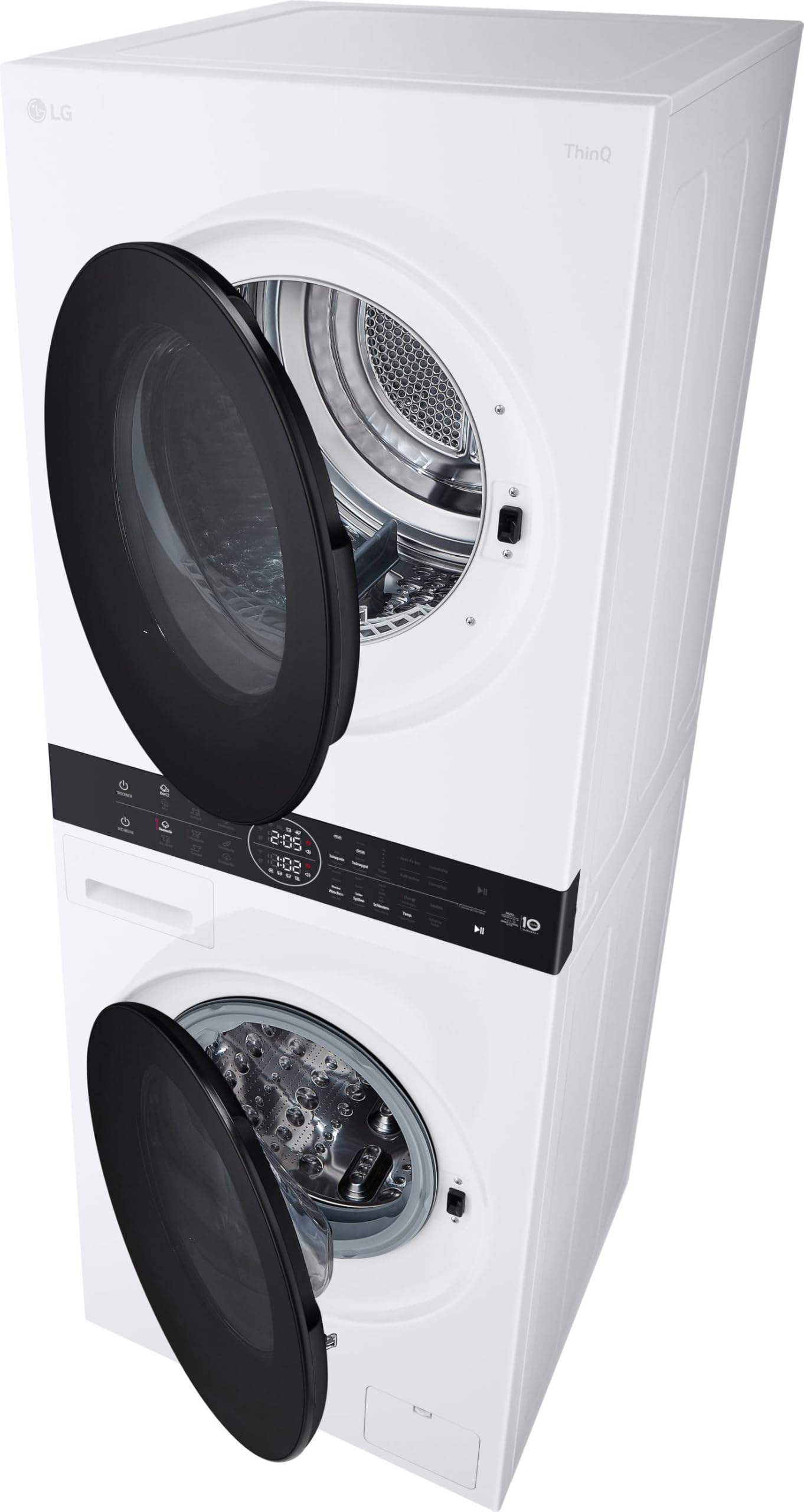 LG WT1210WWF WashTower, Waschmaschine (12 kg, EEK A-10%) und Trockner (10 kg, EEK C) mit One-Touch-Display, TurboWash 360°, AI DD, Dual Inverter Wärmepumpe, Weiß
