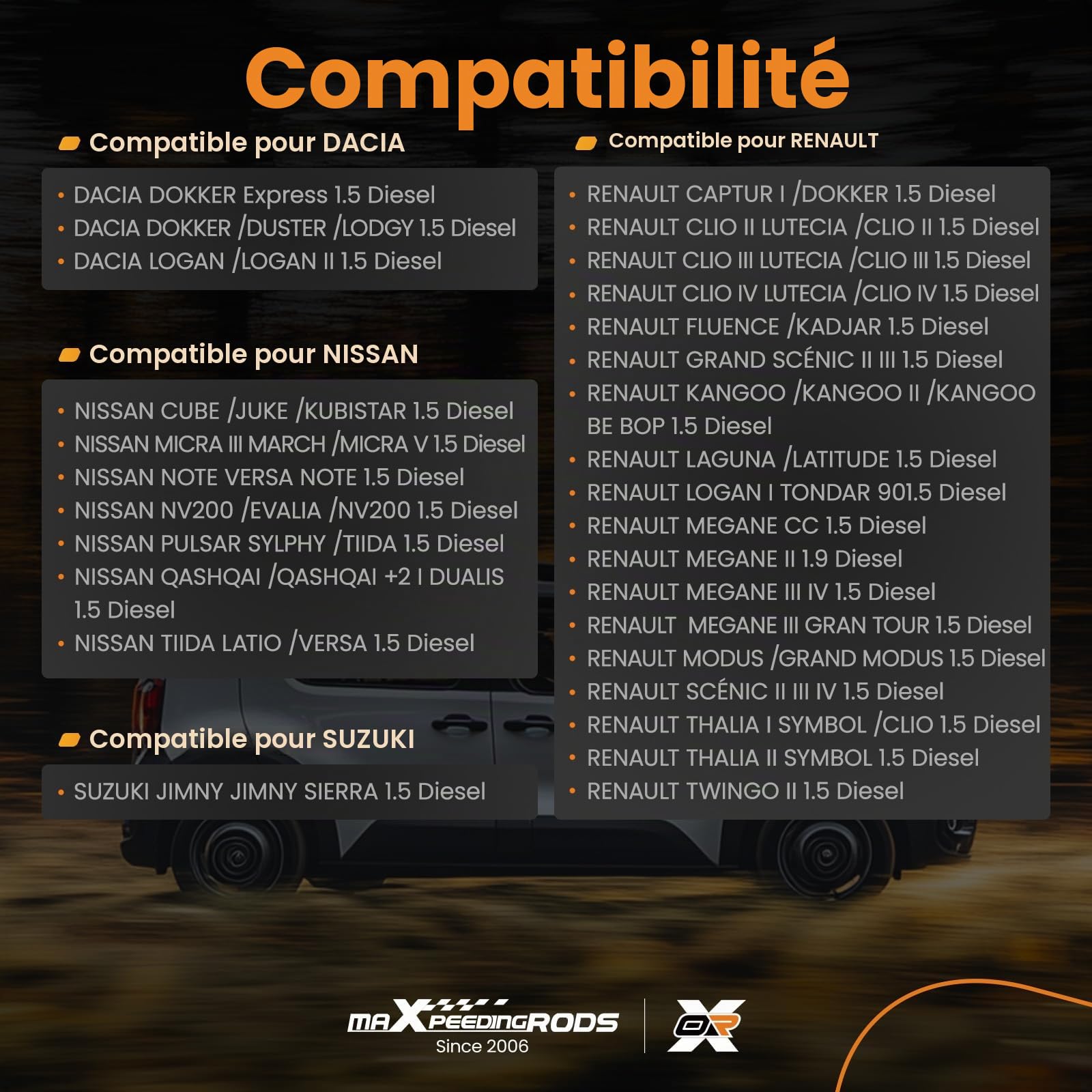 maXpeedingrods Démarreur 12 V, 1,40 kW pour Mercedes-Benz, Nissan, Renault