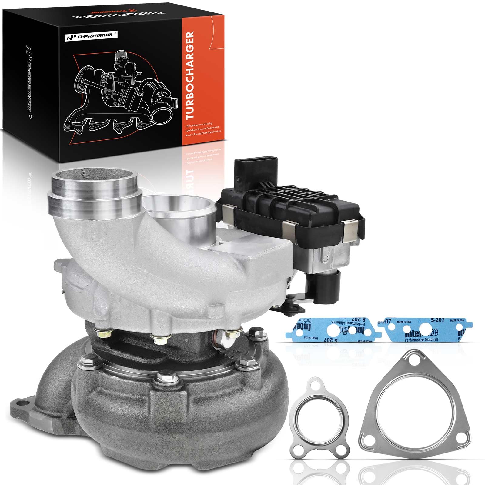 A-Premium Complete Turbo Turbocharger Kit, with Gasket, Compatible with ...