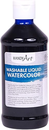 Vista 2 de Handy Art Acuarela líquida lavable de 8 onzas, rojo fluorescente