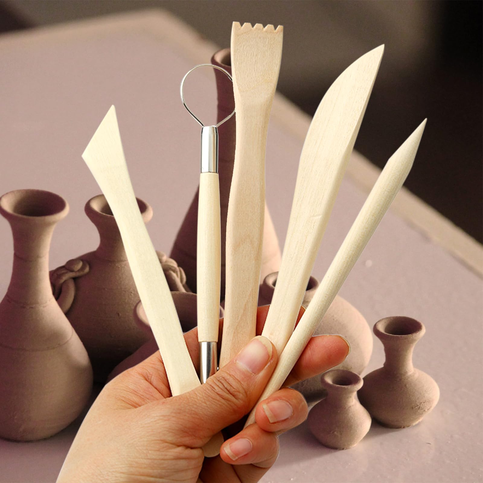 Kit De 10 Outils De Modelage En Métal Pour Argile Polymère - Sculpture, Poterie, Loisirs Créatifs - 5