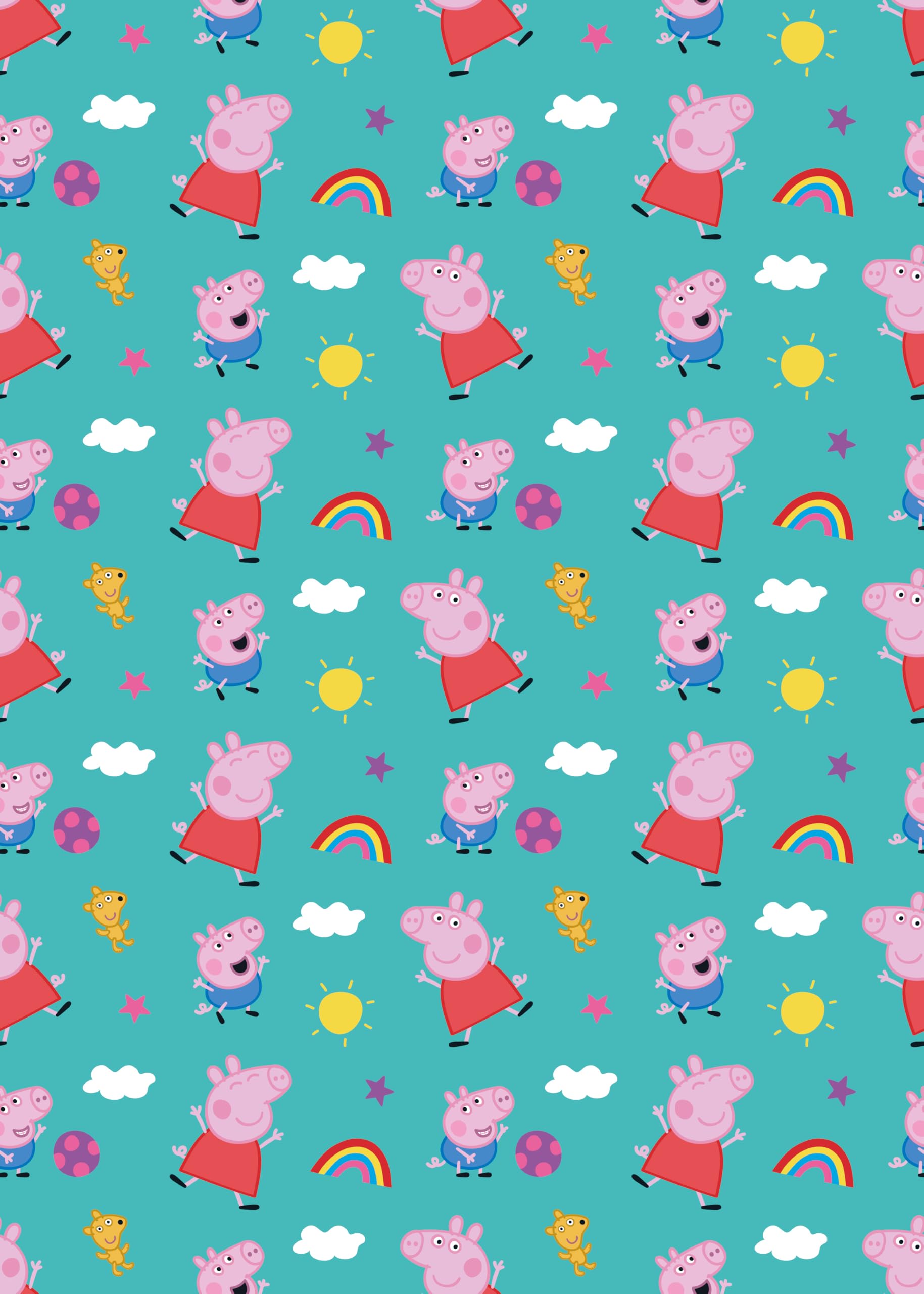 PEPPA PIG WRAPPING PAPER 2M ROLL WRAP BIRTHDAY GIFT WRAP PEPPA PIG