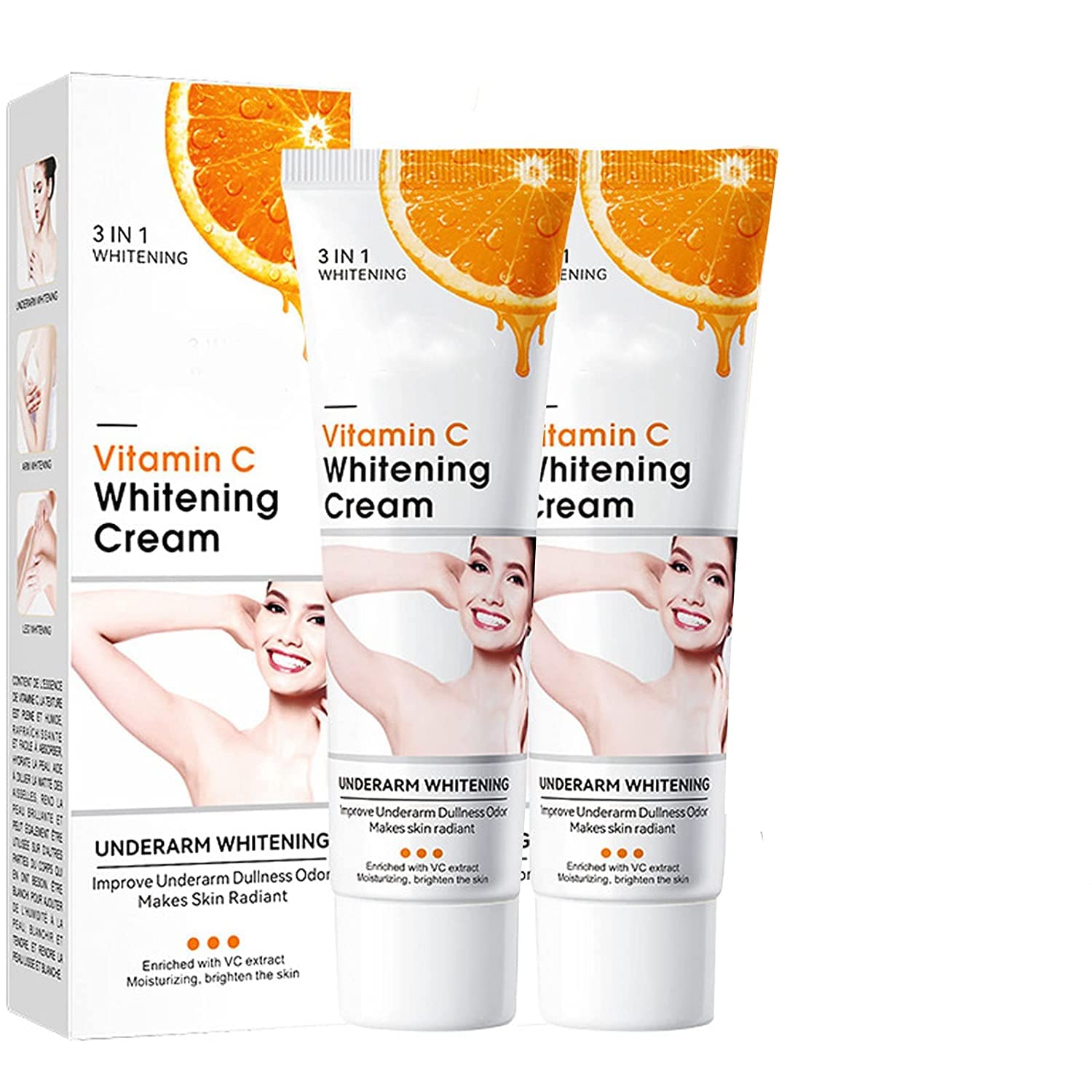 Aufhellende Creme mit Milchkollagen Underarm Lightening Cream Dark Skin