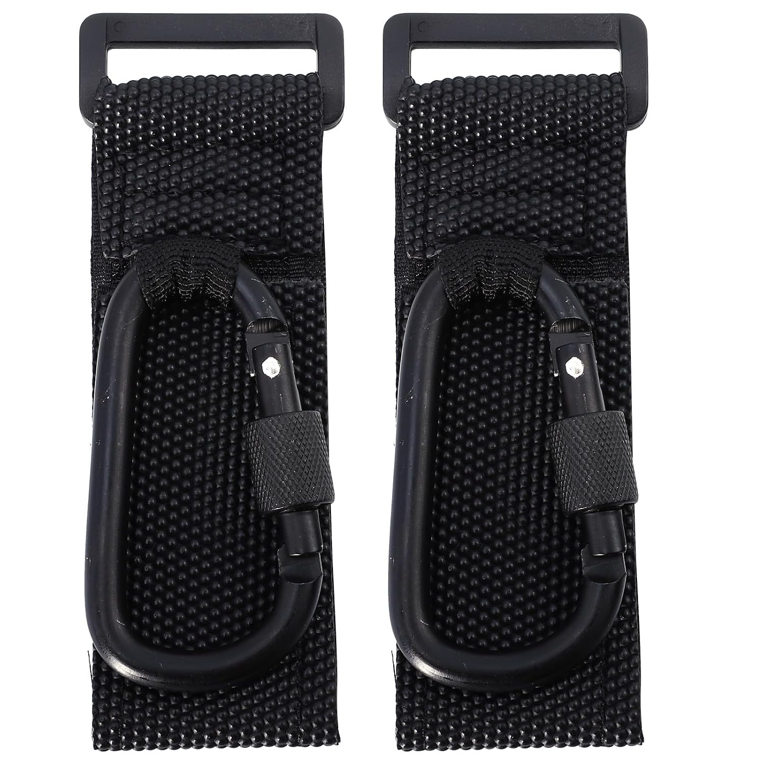 2pcs Stroller Hooks and Bag Hanging Hooks for Nursery Diaper Bags Lockable D-Shape Design for Strollers and Wheelchairs