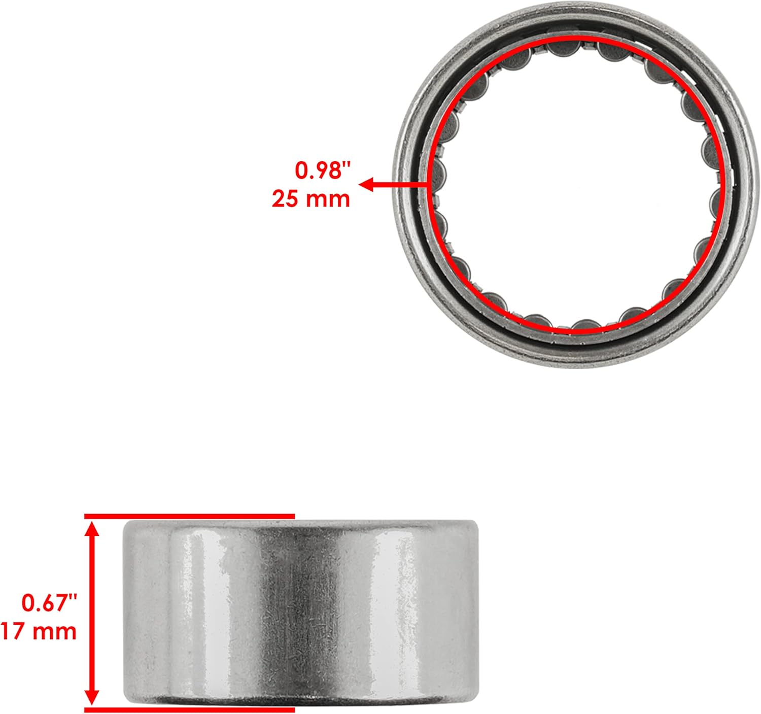 Caltric Starter Clutch Gear with Bearing and Gasket Compatible with Suzuki Quadracer LT-R450 2006 2007 2008 2009