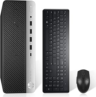 HP ProDesk 600 G3 SFF Desktop Computer Inter i7-7700 Up to 4.20GHz 16GB DDR4 New 512GB NVMe SSD Built-in Wi-Fi,Bluetooth,HDMI Dual Monitor Support Wireless Keyboard and Mouse Win10 Pro (Renewed)