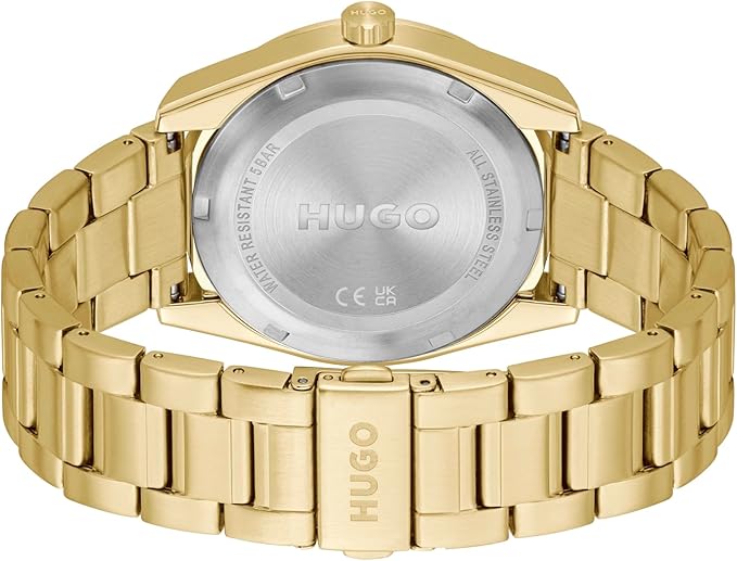 HUGO Analoog kwartshorloge voor heren, met roestvrij stalen armband 1530138