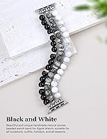 Vista 72 de JR.DM Natural Stone Beaded-Bands Women Compatible with Apple Watch Series 11 10 9 8 7 6 5 4 SE 3 2 1 Fashion Stretch Handmade Bracelet Fancy Boho