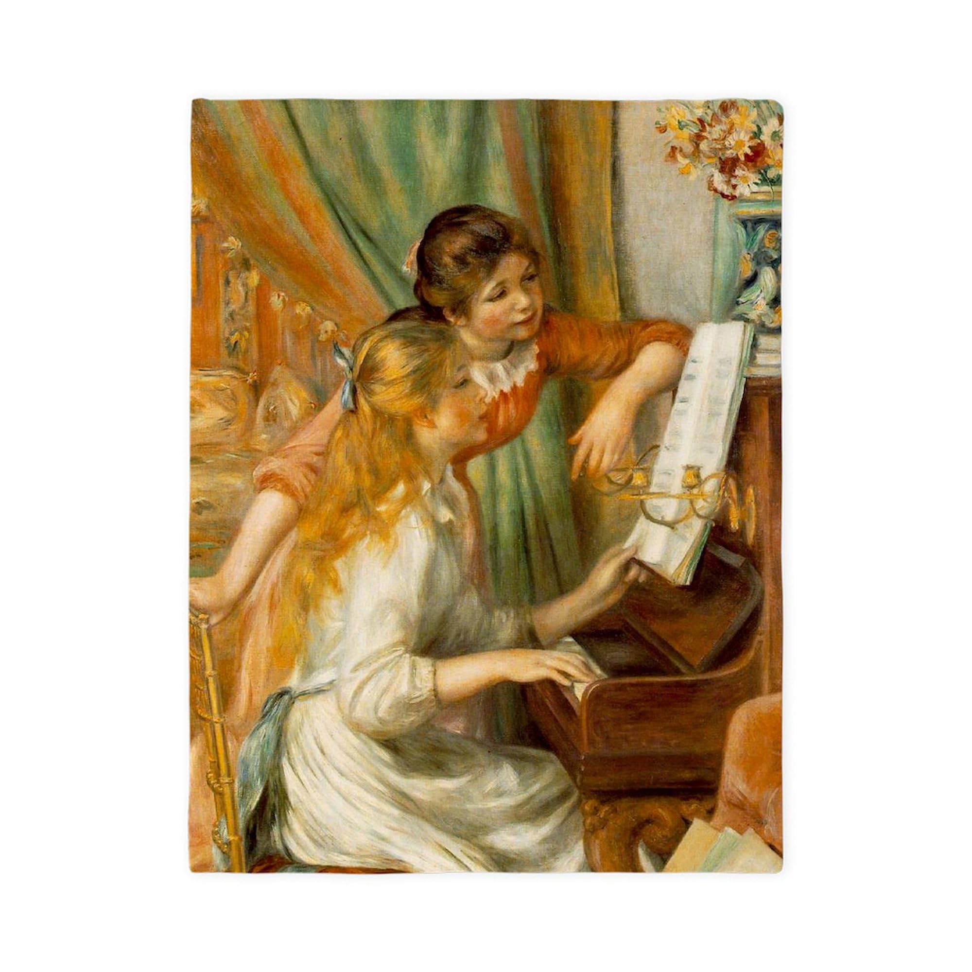 CafePress Girls at The Piano Twin Duvet Cover, Printed Comforter Cover, Unique Bedding,