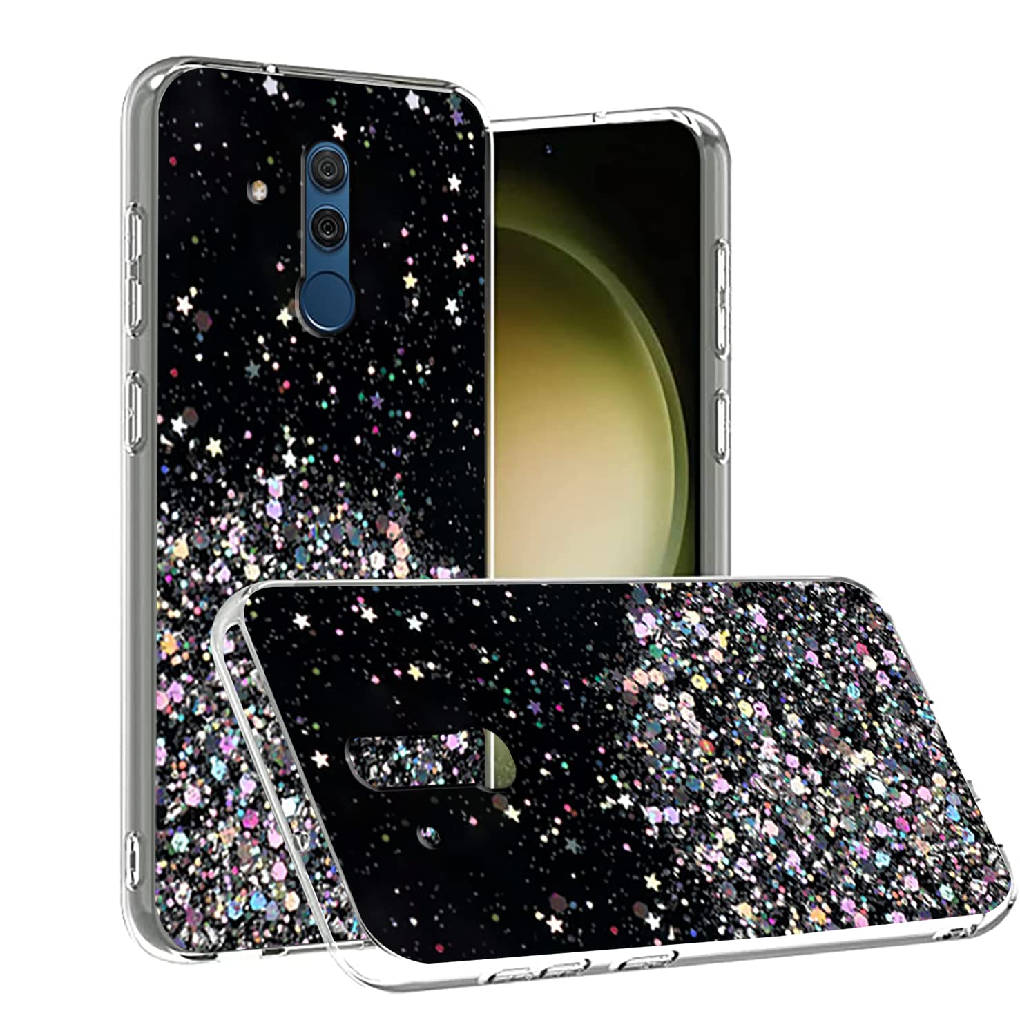 【ほぼ未使用の美品オマケ付き】HUAWEI Mate 20 Lite Amazon.co.jp: Huawei Mate 20 Liteケース グリッタークリア