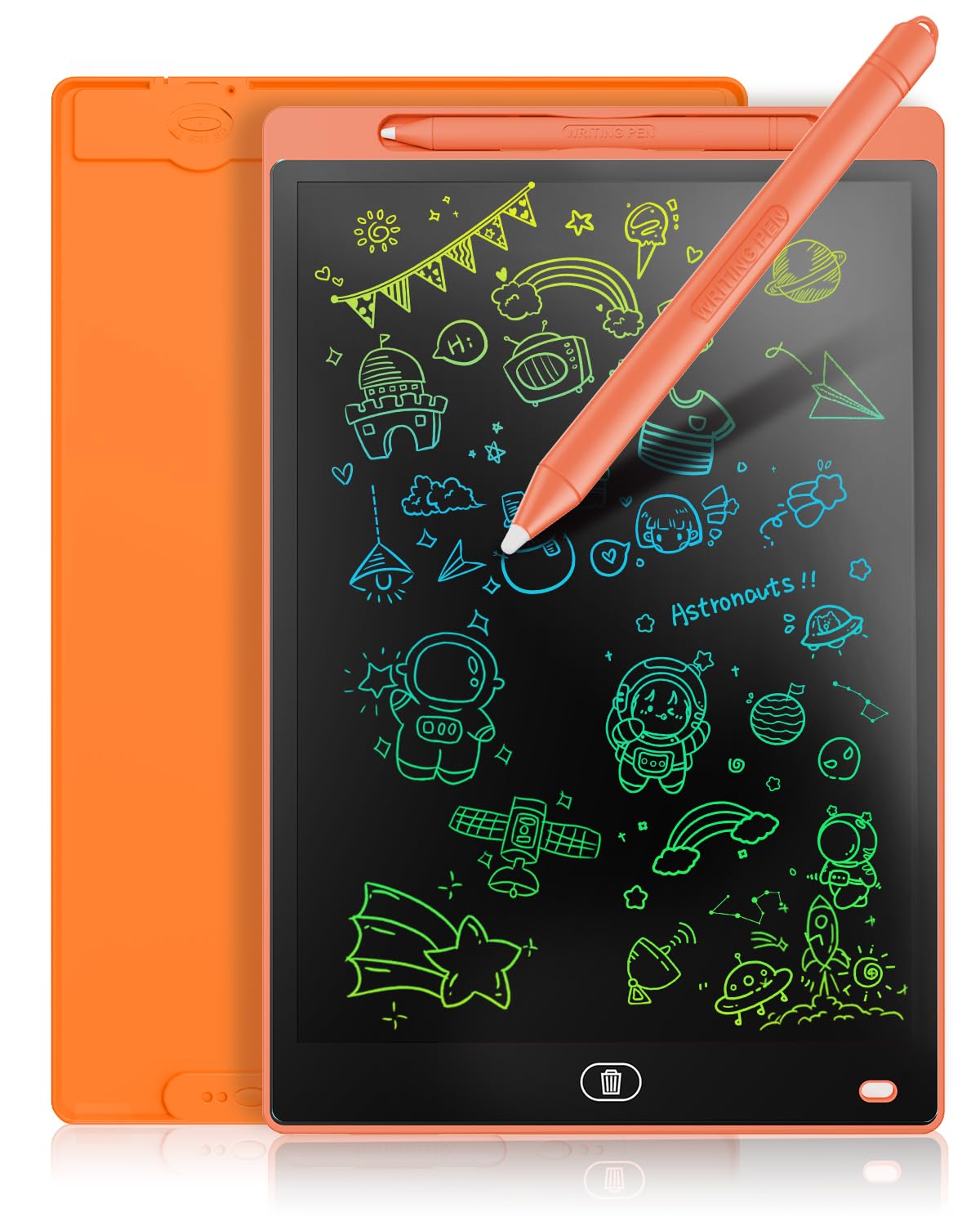 Genialba tablica do pisania LCD 10 cali, kolorowa taca do pisania LCD, przenośna, zmywalna deska kreślarska, tablet elektroniczny, tablet graficzny do gier dla dzieci 2, 3, 4, 5, 6, 7 lat, dla
