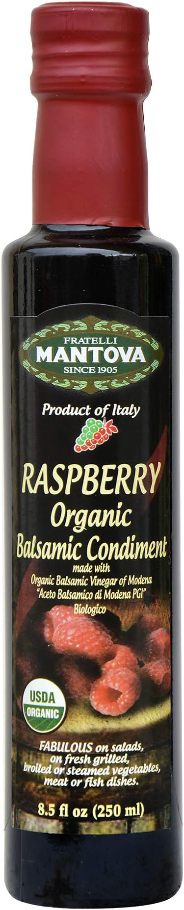 Fratelli Raspberry Organic Balsamic Vinegar, 8.5 Fl Oz
