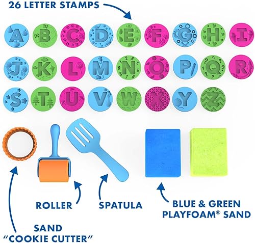Miniatura 6 de Educational Insights Playfoam Sand ABC - Juego de galletas, arena de juego, juguete sensorial, regalo para niños y niñas, a partir de 3 años