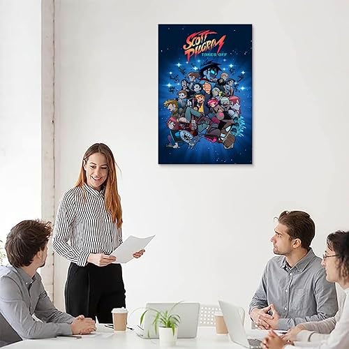 Miniatura 5 de MAIX Scott - Póster de peregrino con texto en inglés "Takes Off", póster para decoración de dormitorio, 12 x 18 pulgadas (11.8 x 17.7 in), estilo