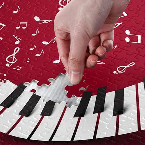 Miniatura 3 de VIKKO Teclado de teclas de piano con notas musicales, rompecabezas de 500 piezas para adultos y niños, 20 x 15 pulgadas, juguetes de inteligencia de