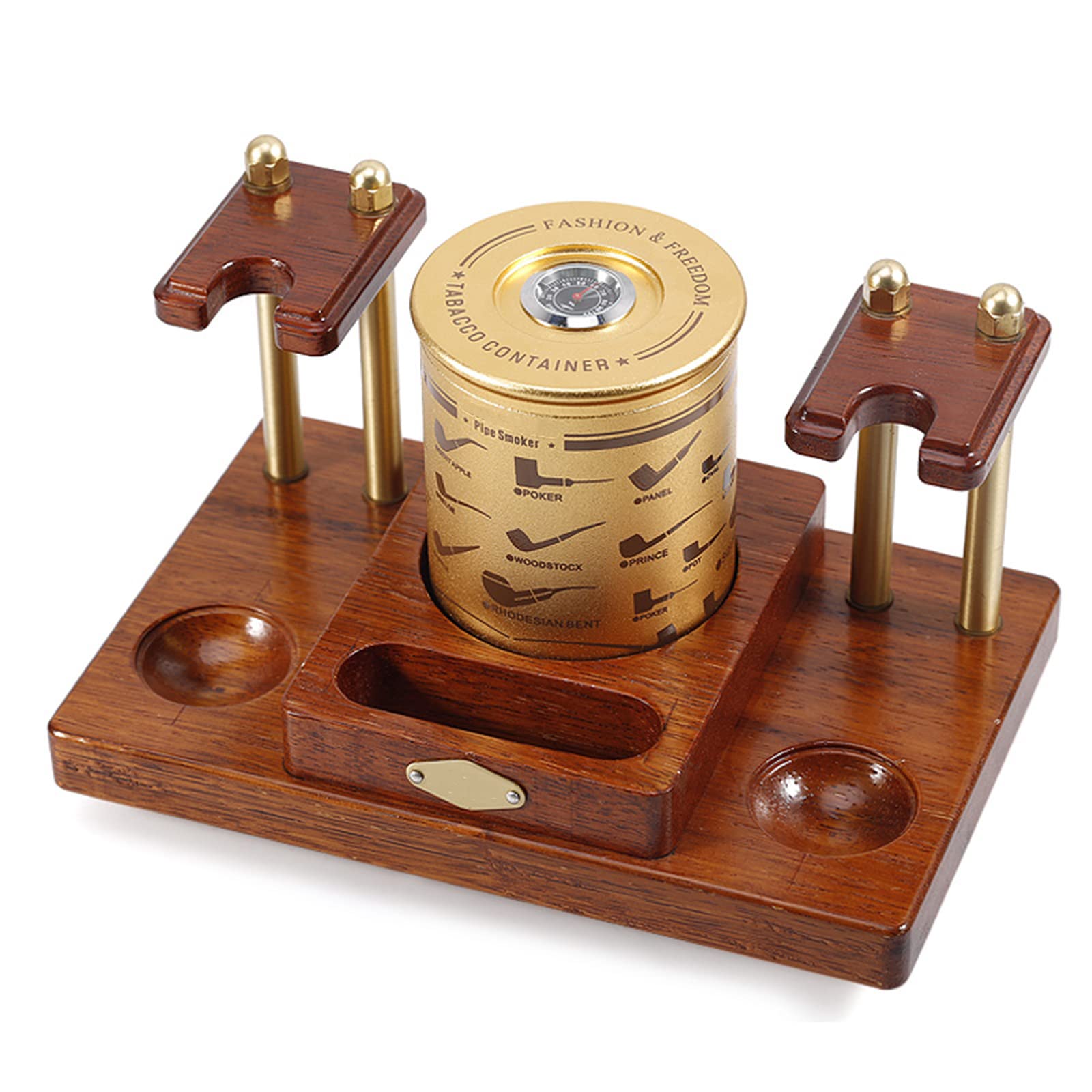 COYEUX Espositore per Pipe per Tabacco in Legno, per 5 Pipe per Tabacco, Decorativo Pratico e Sicuro, Realizzato a Mano