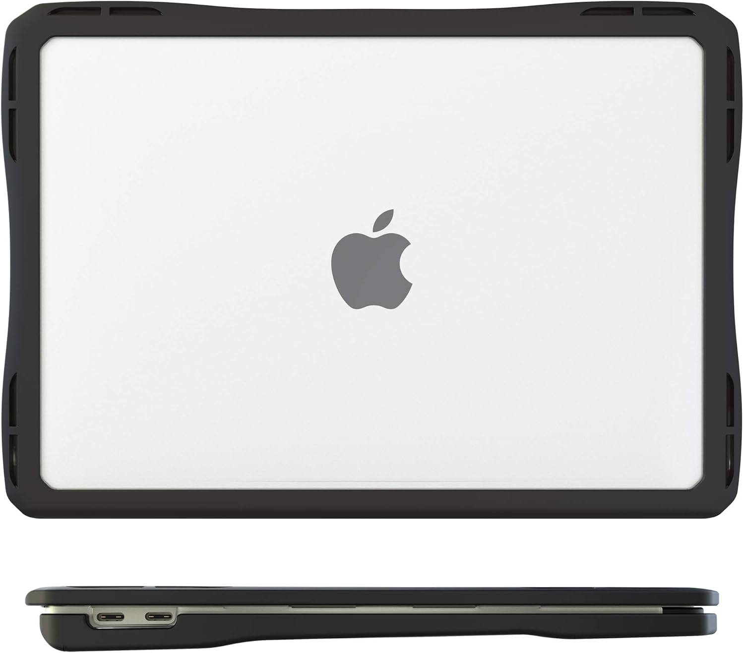 🛒 Flаѕh Sаlе UZBL Case for MacBook Air 13 inch 2019 2018 Release, [Heavy Duty] Slim Rubberized Protective Edges with Clear Polycarbonate Cover for MacBook Air 2019 2018 A1466 A1369 Not Fit M1