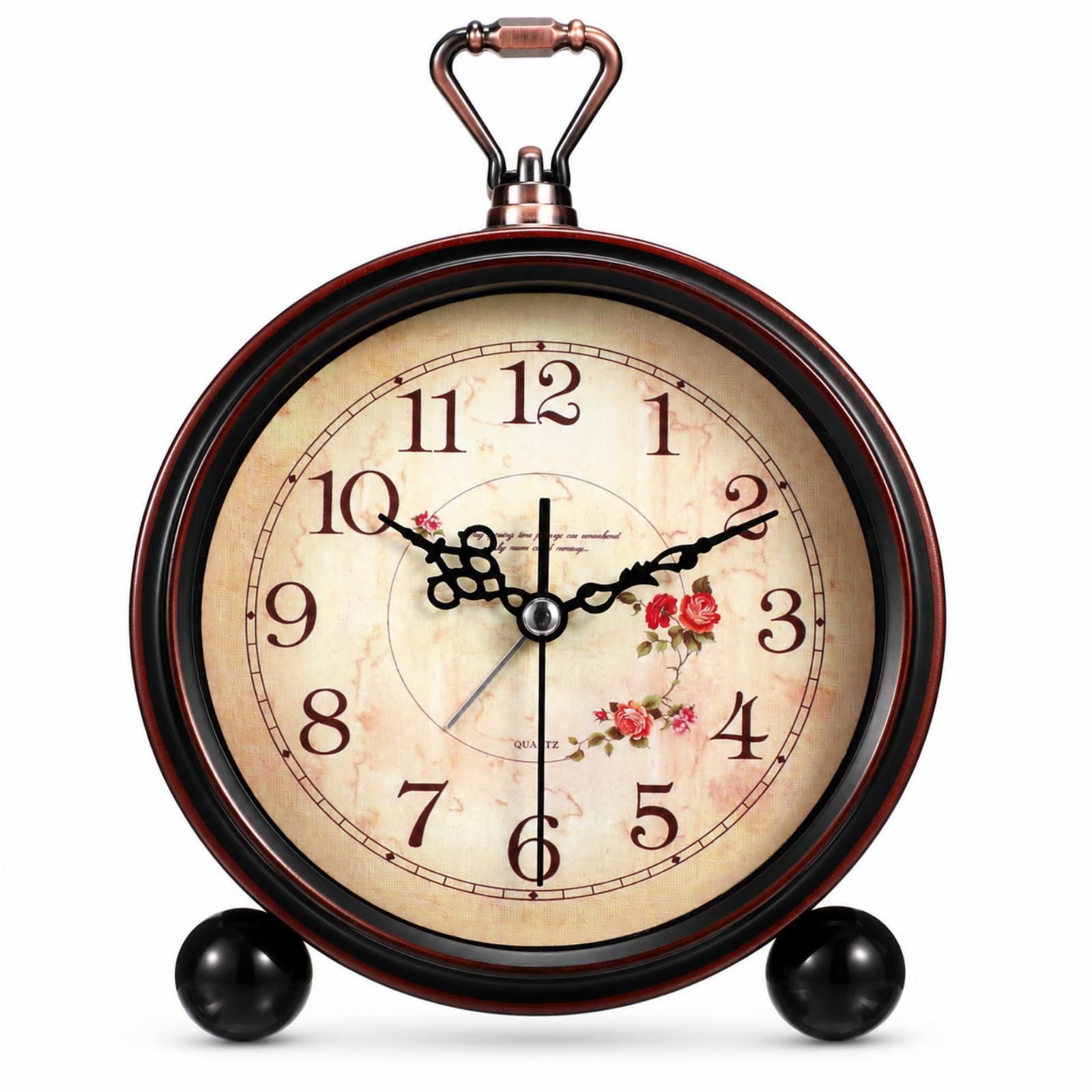 Reloj de escritorio para dormitorio y oficina estilo retro campestre jojofuny